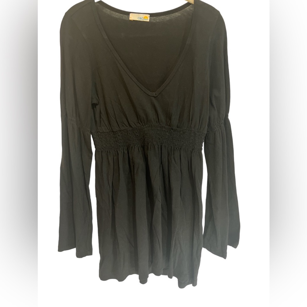 C & C California Black Tunic Top